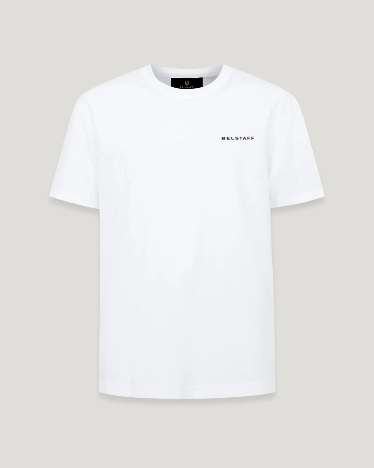 BELSTAFF BORDER LOGO COTTON T-SHIRT WHITE RRP £70 BNWT