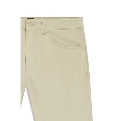 HUGO BOSS H-DELAWARE COTTON TROUSERS OPEN BEIGE RRP £139 NEW WITH TAGS