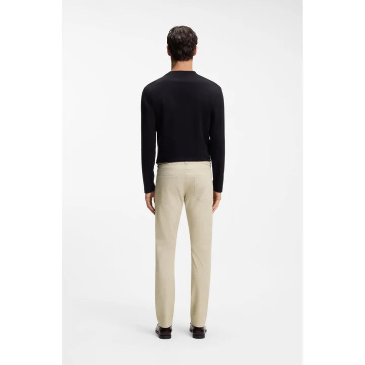 HUGO BOSS H-DELAWARE COTTON TROUSERS OPEN BEIGE RRP £139 NEW WITH TAGS