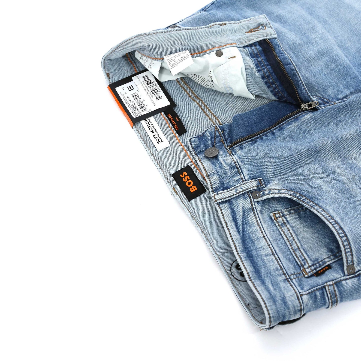 HUGO BOSS DELAWARE BO JEANS TURQUOISE AQUA BLUE 36W 32L (36R) RRP £140