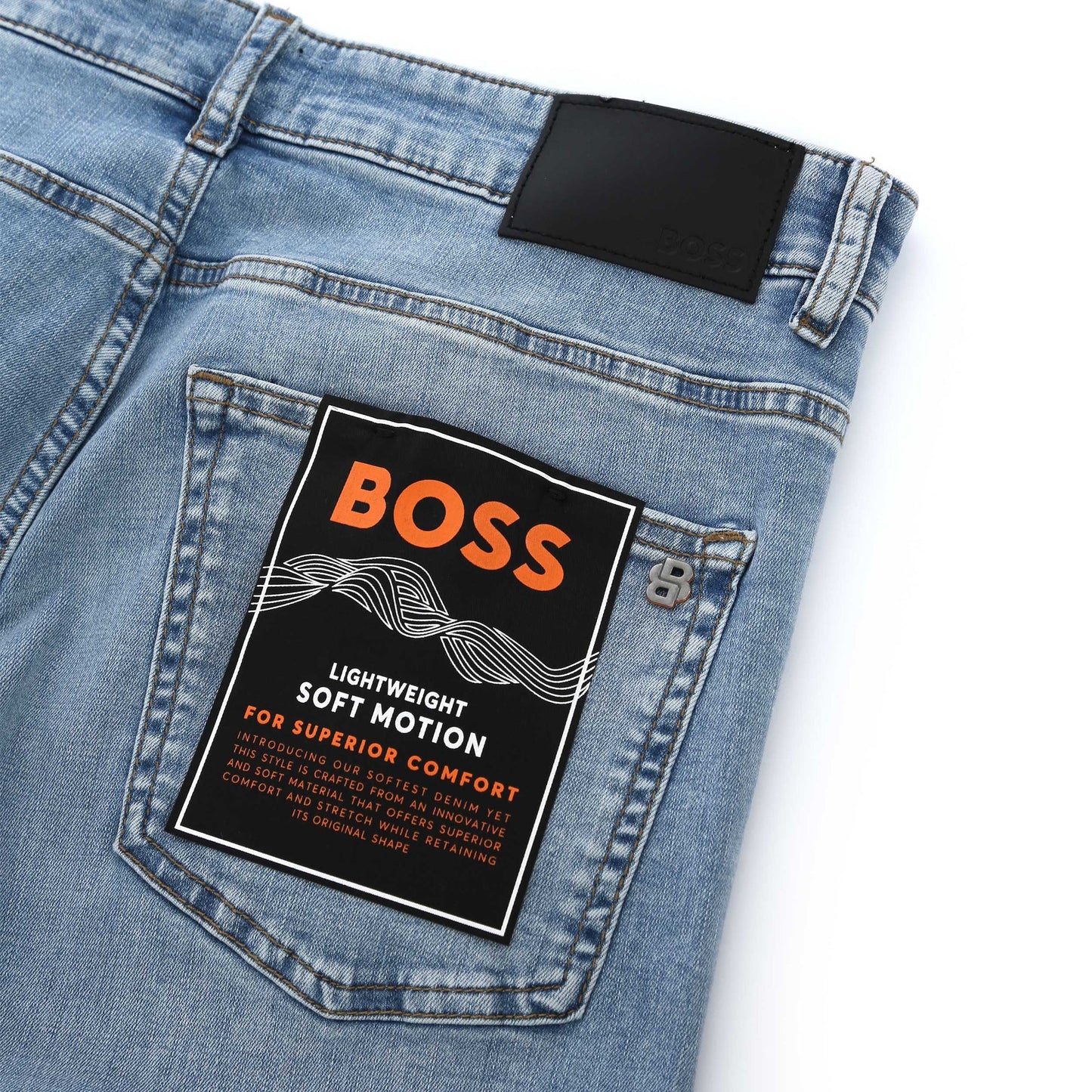 HUGO BOSS DELAWARE BO JEANS TURQUOISE AQUA BLUE 36W 32L (36R) RRP £140