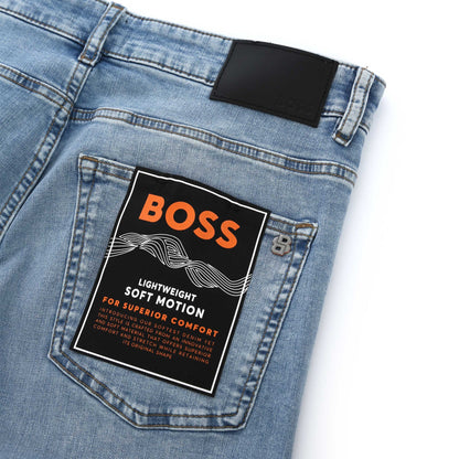 HUGO BOSS DELAWARE BO JEANS TURQUOISE AQUA BLUE 36W 32L (36R) RRP £140