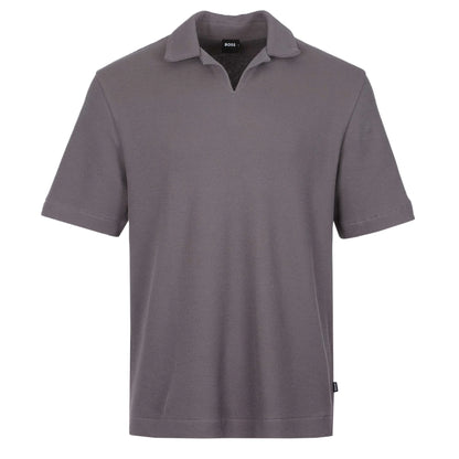 HUGO BOSS H PONTI REVERE COLLAR COTTON POLO SHIRT PURPLE XL RRP £140 BNWT