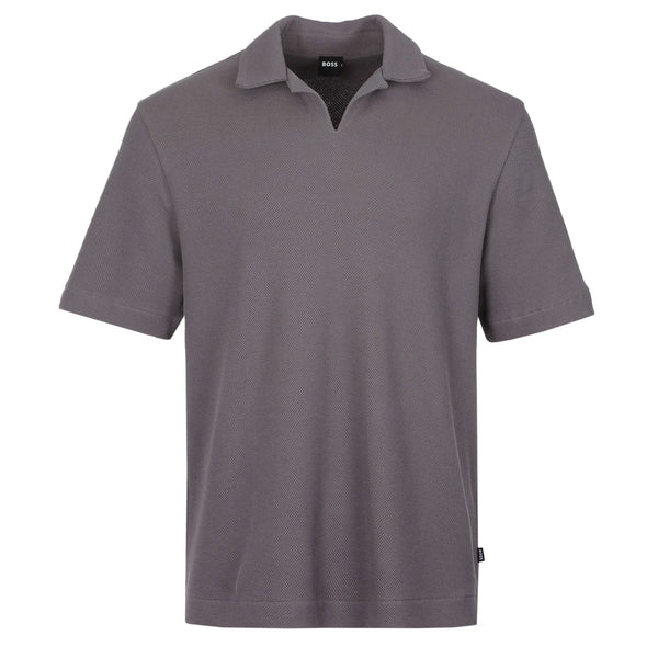 HUGO BOSS H PONTI REVERE COLLAR COTTON POLO SHIRT PURPLE XL RRP £140 BNWT