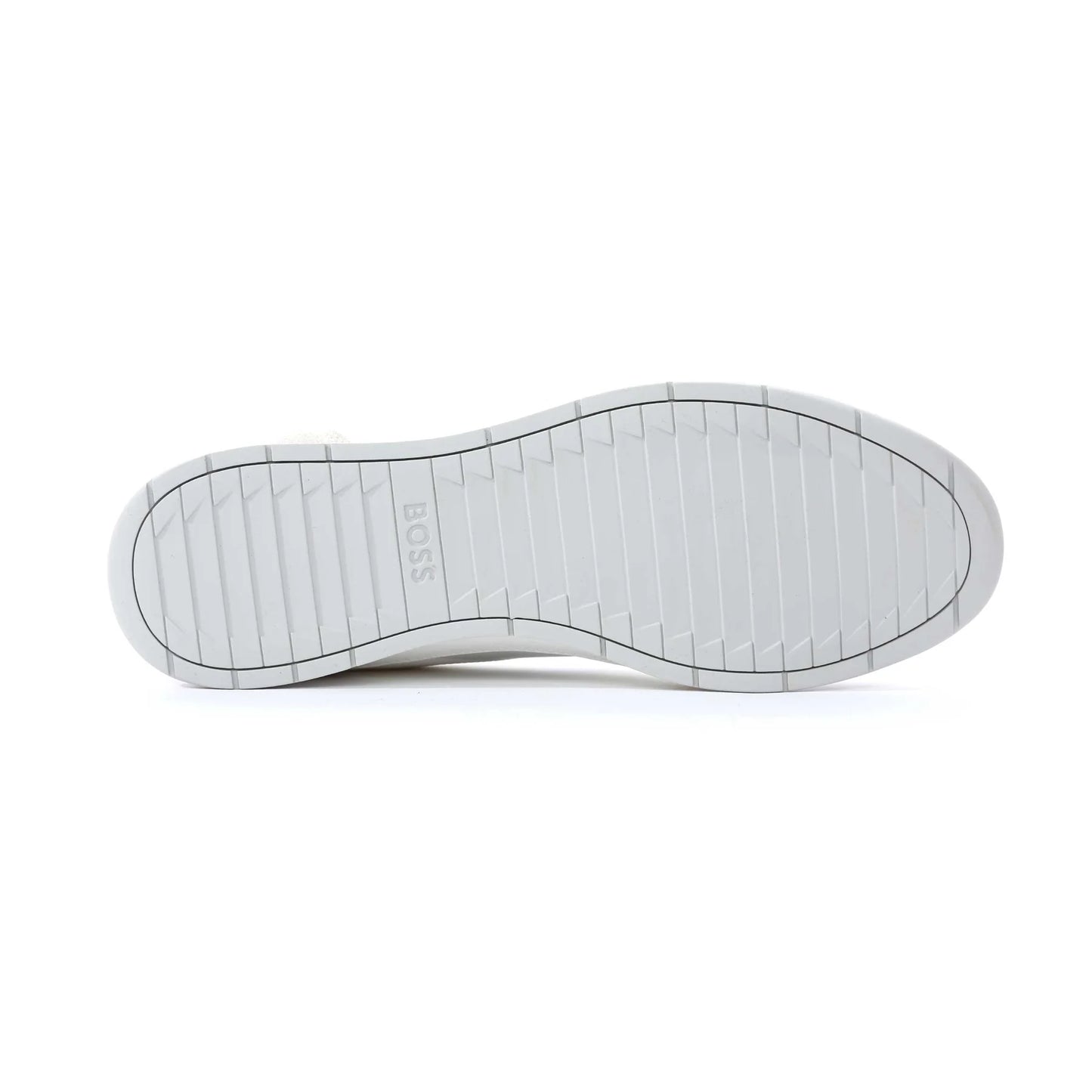 HUGO BOSS NITAN LEATHER & SUEDE TRAINERS WHITE UK 9 RRP £170 BNIB