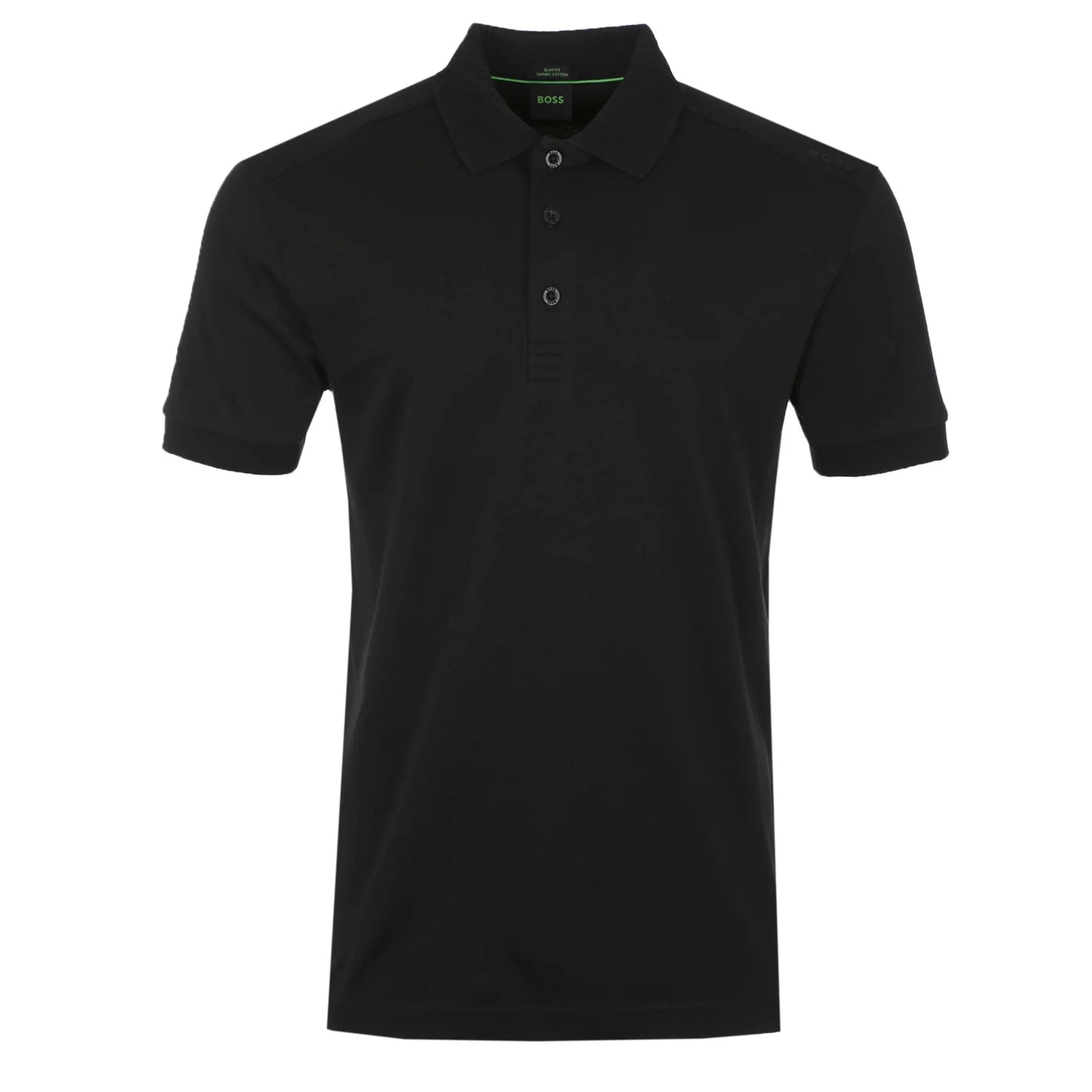 HUGO BOSS PL TERRACE LUX COTTON POLO SHIRT BLACK 2XL RRP £120 BNWT