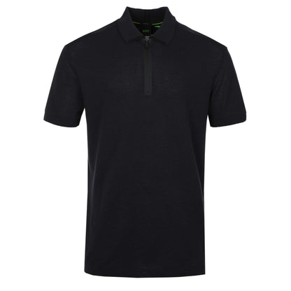 HUGO BOSS PL TERRACE ZIP UP POLO SHIRT DARK NAVY BLUE 3XL RRP £140 BNWT
