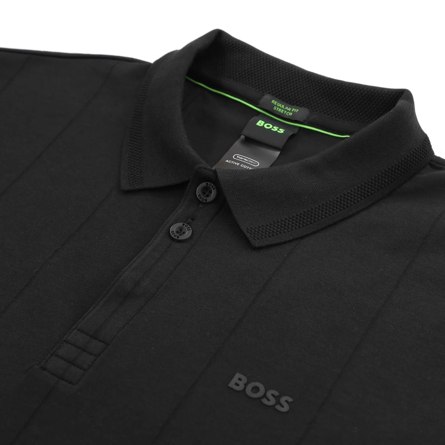BOSS (HUGO BOSS) PADDY DROP NEEDLE POLO SHIRT BLACK 2XL RRP £100 BNWT