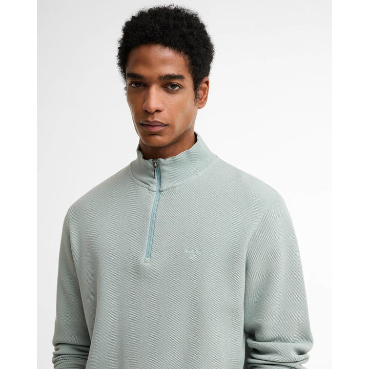 BARBOUR RAVENSWORTH COTTON HALF ZIP JUMPER TEAL BLUE 2XL RRP £100 BNWT