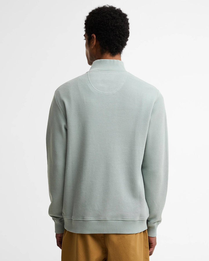 BARBOUR RAVENSWORTH COTTON HALF ZIP JUMPER TEAL BLUE 2XL RRP £100 BNWT