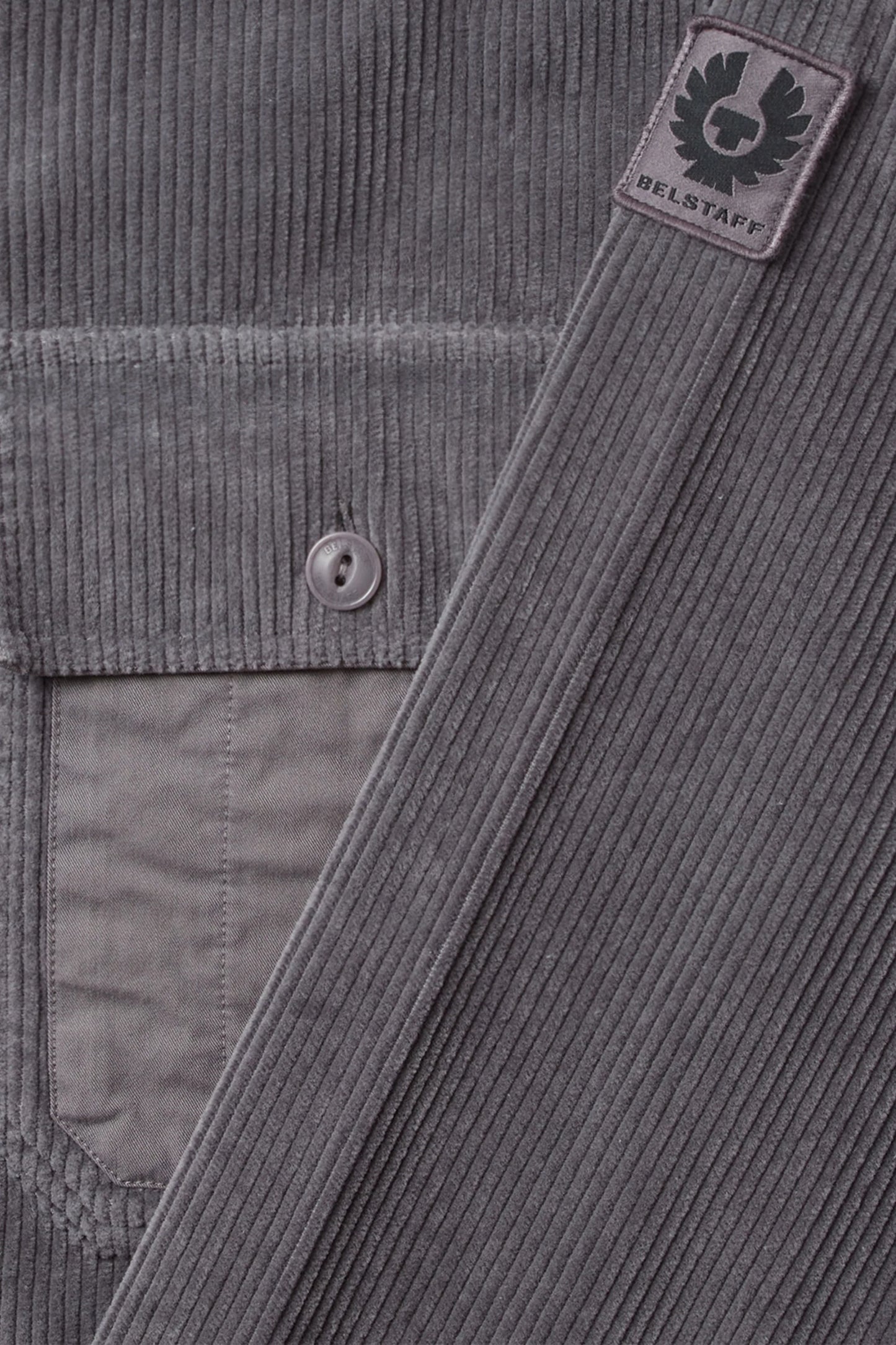 BELSTAFF FALLGATE CORDUROY COTTON SHIRT/OVERSHIRT TORNADO GREY 2XL RRP £225 BNWT