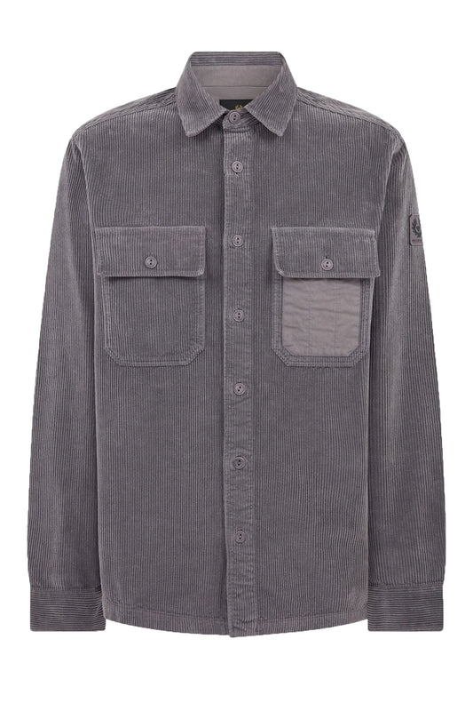 BELSTAFF FALLGATE CORDUROY COTTON SHIRT/OVERSHIRT TORNADO GREY 2XL RRP £225 BNWT
