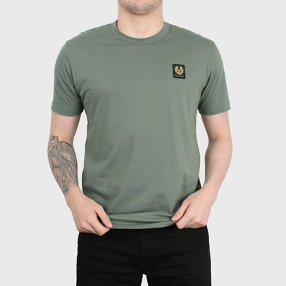 BELSTAFF PHOENIX PATCH COTTON T-SHIRT MINERAL GREEN 2XL RRP £60 BNWT