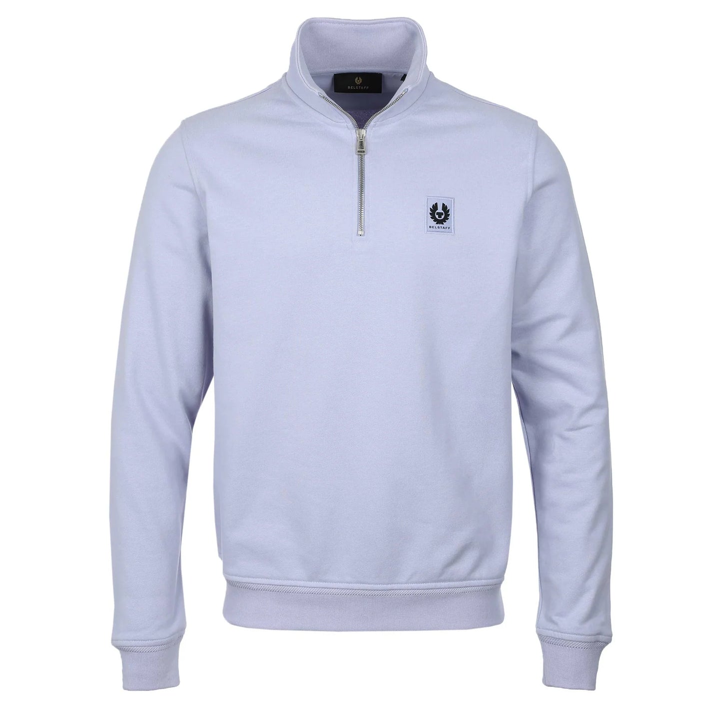 BELSTAFF QUARTER ZIP SWEATSHIRT PALE HEATHER RRP £175 BNWT