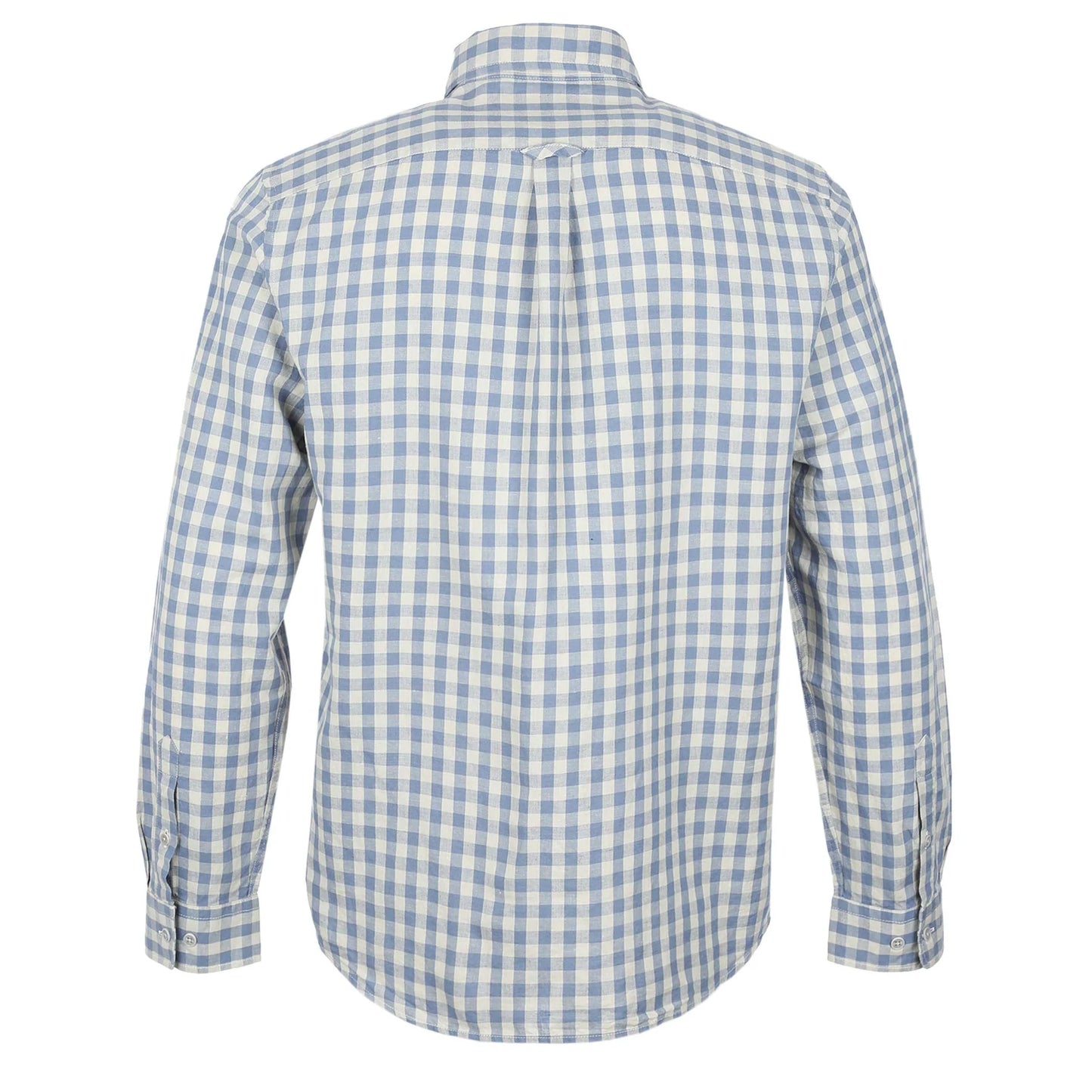 BELSTAFF SCALE LINEN BLEND LONG SLEEVE CHECK SHIRT BLUE FLINT 3XL RRP £160 BNWT