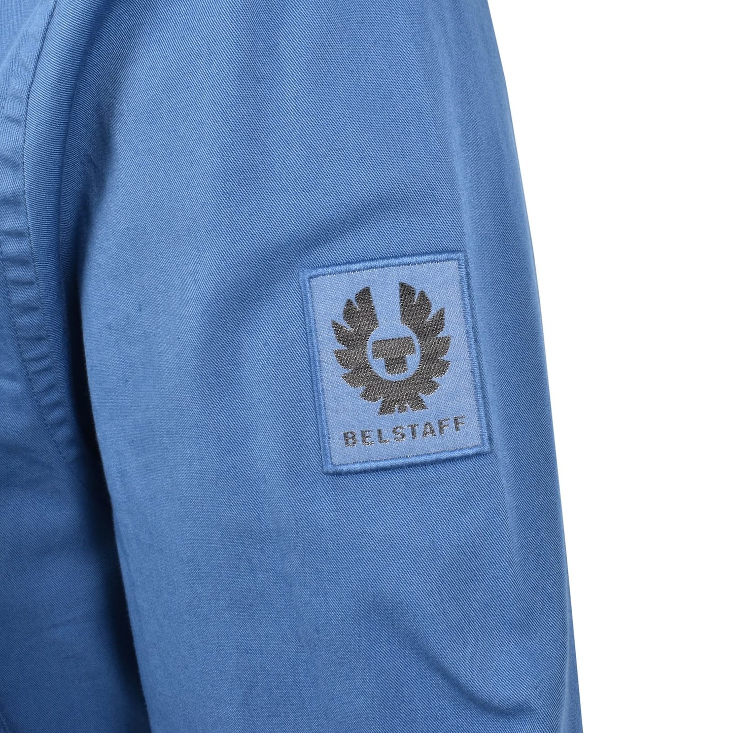 BELSTAFF SCALE COTTON LONG SLEEVE SHIRT MARINE BLUE LARGE RRP £140 BNWT