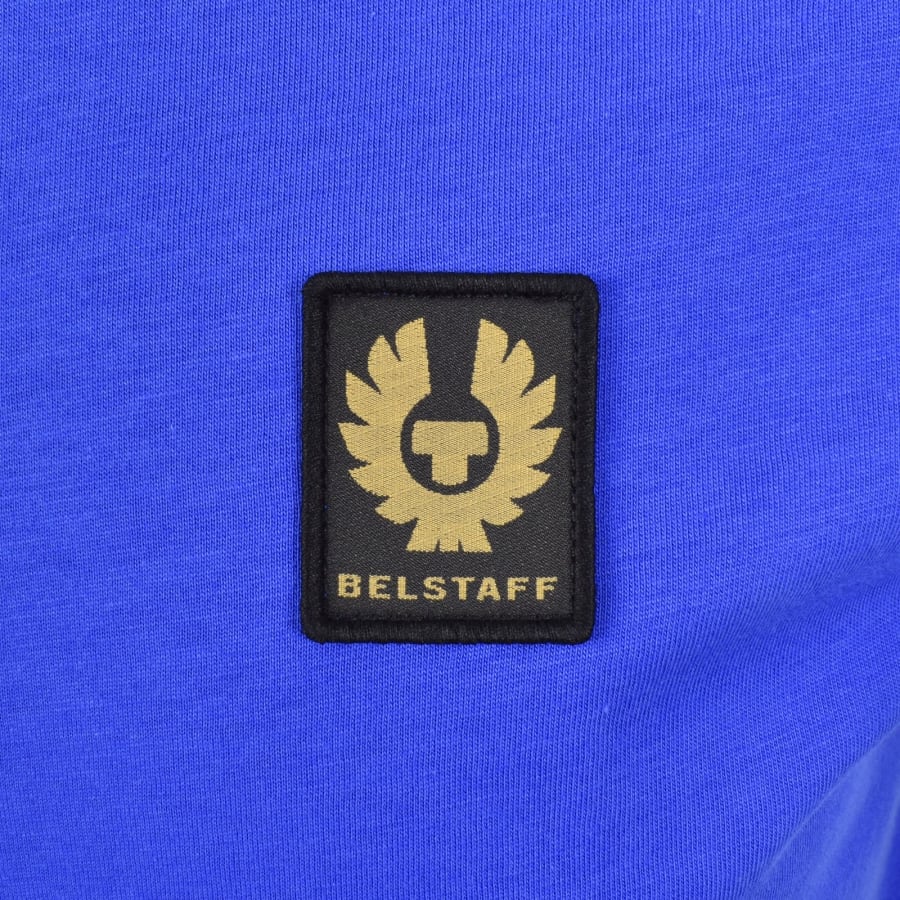 BELSTAFF PHOENIX PATCH COTTON T-SHIRT COBALT BLUE MEDIUM RRP £60 BNWT