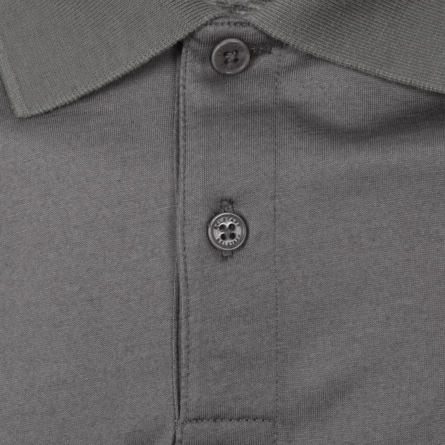 BELSTAFF STEEL MERCERISED COTTON PATCH POLO SHIRT TORNADO GREY RRP £110 BNWT