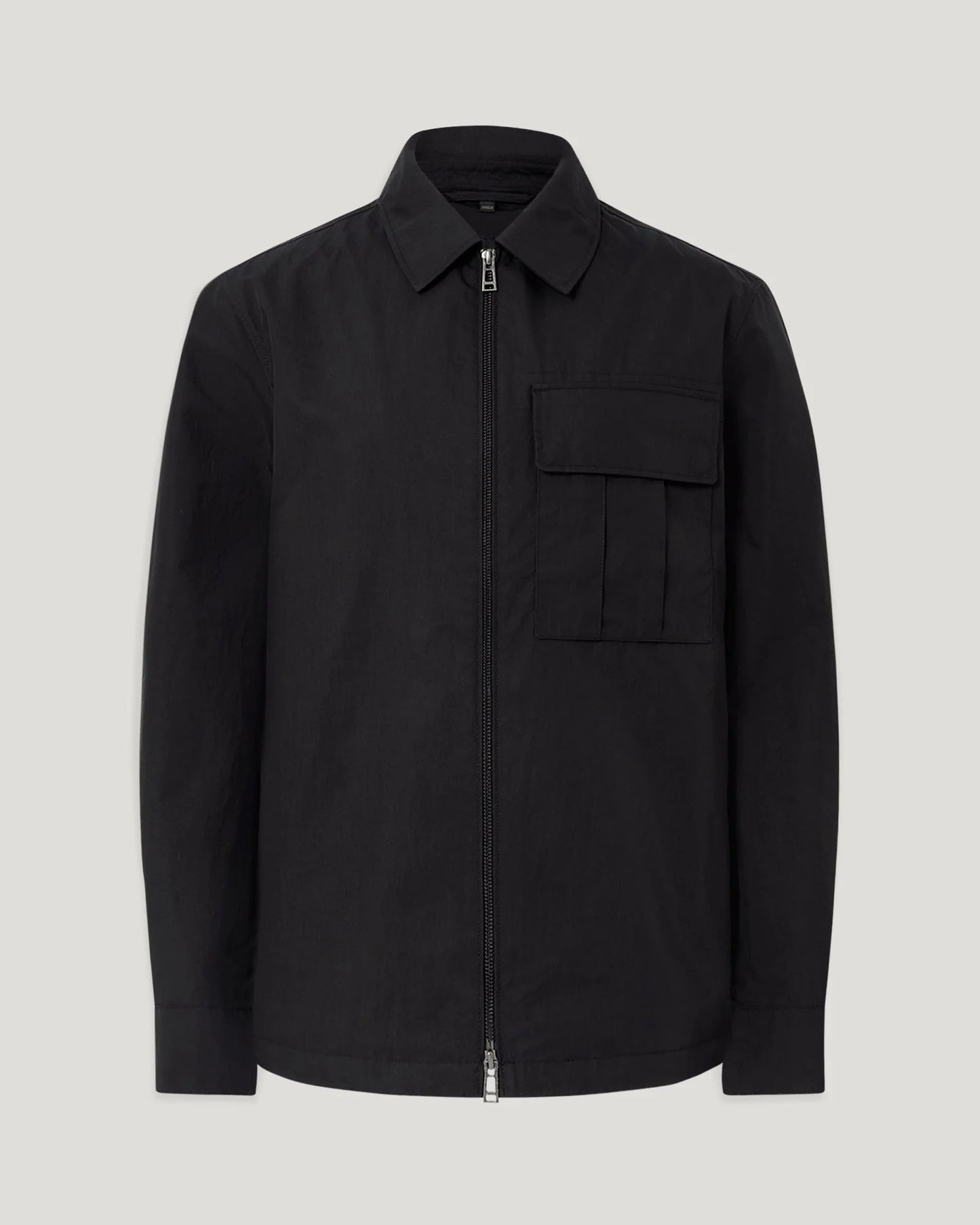 BELSTAFF CARGO COTTON BLEND ZIPPED OVERSHIRT BLACK 2XL RRP £195 BNWT