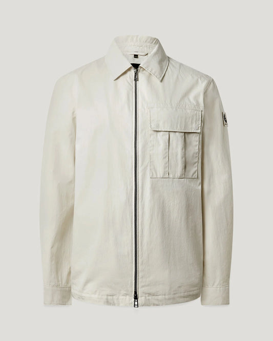 BELSTAFF CARGO TECHNICAL COTTON BLEND OVERSHIRT SILVER BIRCH RRP £195 BNWT
