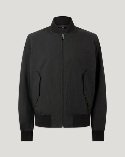 BELSTAFF CARRIER COTTON BLEND BOMBER JACKET BLACK UK38 MEDIUM RRP £250 BNWT