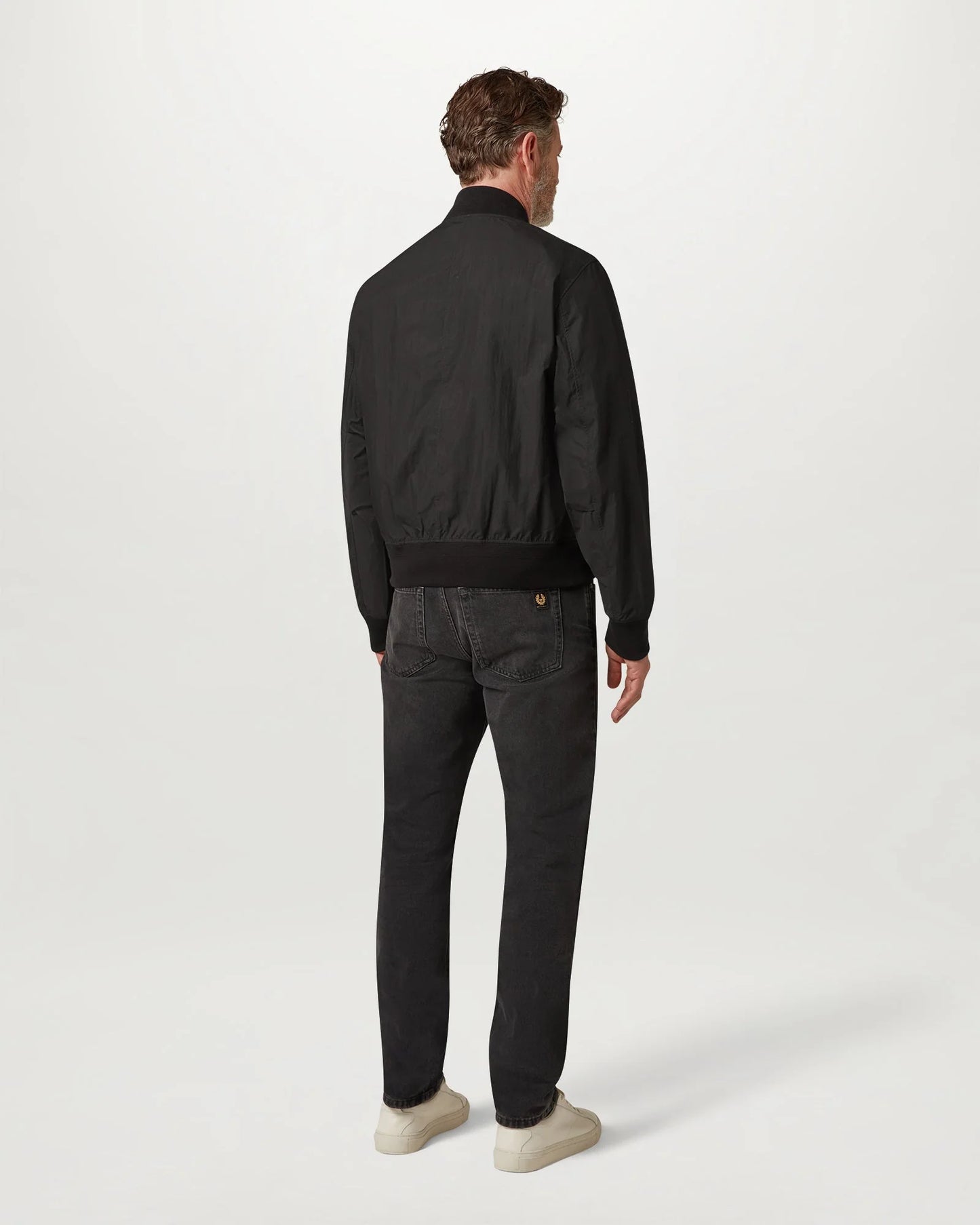 BELSTAFF CARRIER COTTON BLEND BOMBER JACKET BLACK UK38 MEDIUM RRP £250 BNWT
