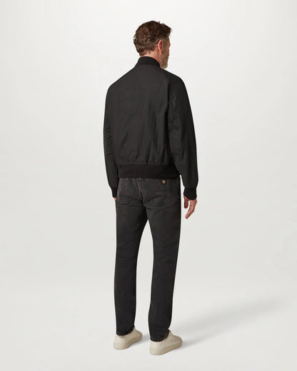 BELSTAFF CARRIER COTTON BLEND BOMBER JACKET BLACK UK38 MEDIUM RRP £250 BNWT