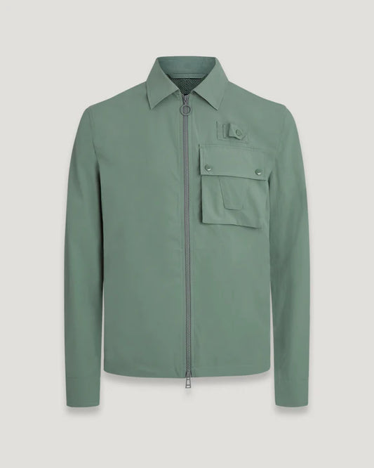 BELSTAFF CASTMASTER SHELL OVERSHIRT JACKET MINERAL GREEN 2XL RRP £295 BNWT