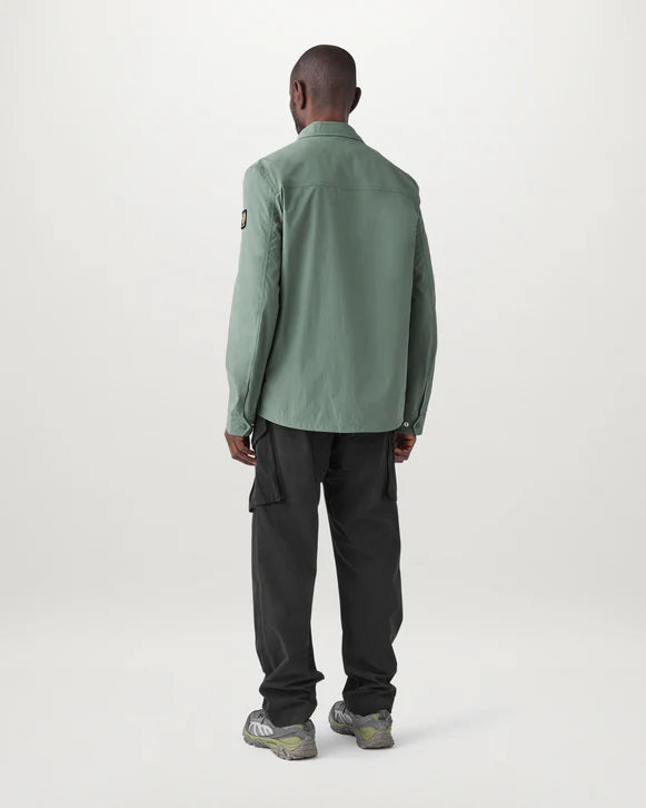 BELSTAFF CASTMASTER SHELL OVERSHIRT JACKET MINERAL GREEN 2XL RRP £295 BNWT