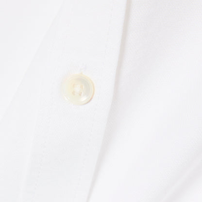 LACOSTE OXFORD CROC LOGO SHORT SLEEVE COTTON SHIRT WHITE 2XL RRP £100 BNWT