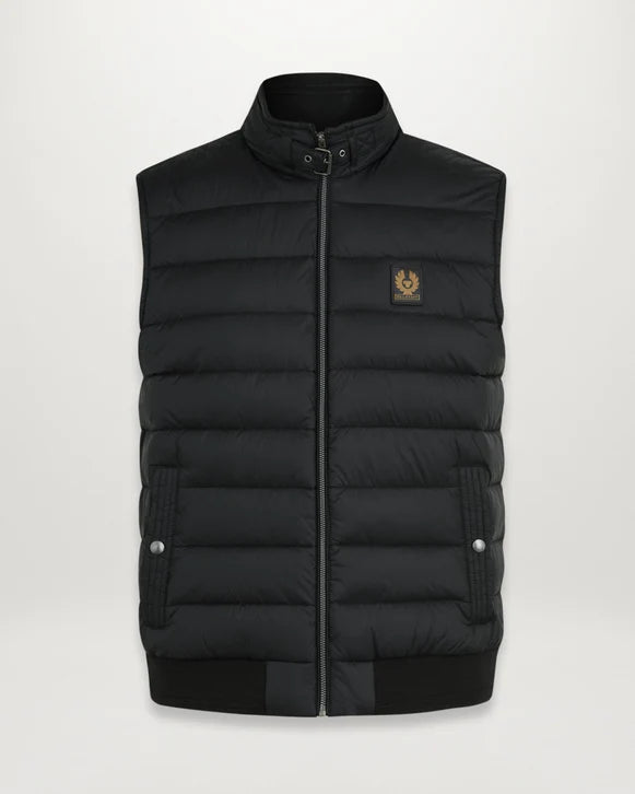 BELSTAFF CIRCUIT DOWN PUFFA GILET BLACK UK46 3XL RRP £295 BNWT