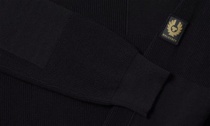 BELSTAFF COMMANDER CREW NECK COTTON JUMPER BLACK 2XL RRP £200 BNWT