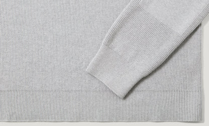 BELSTAFF COMMANDER QUARTER ZIP COTTON JUMPER OLD SILVER GREY LARGE RRP £225 BNWT