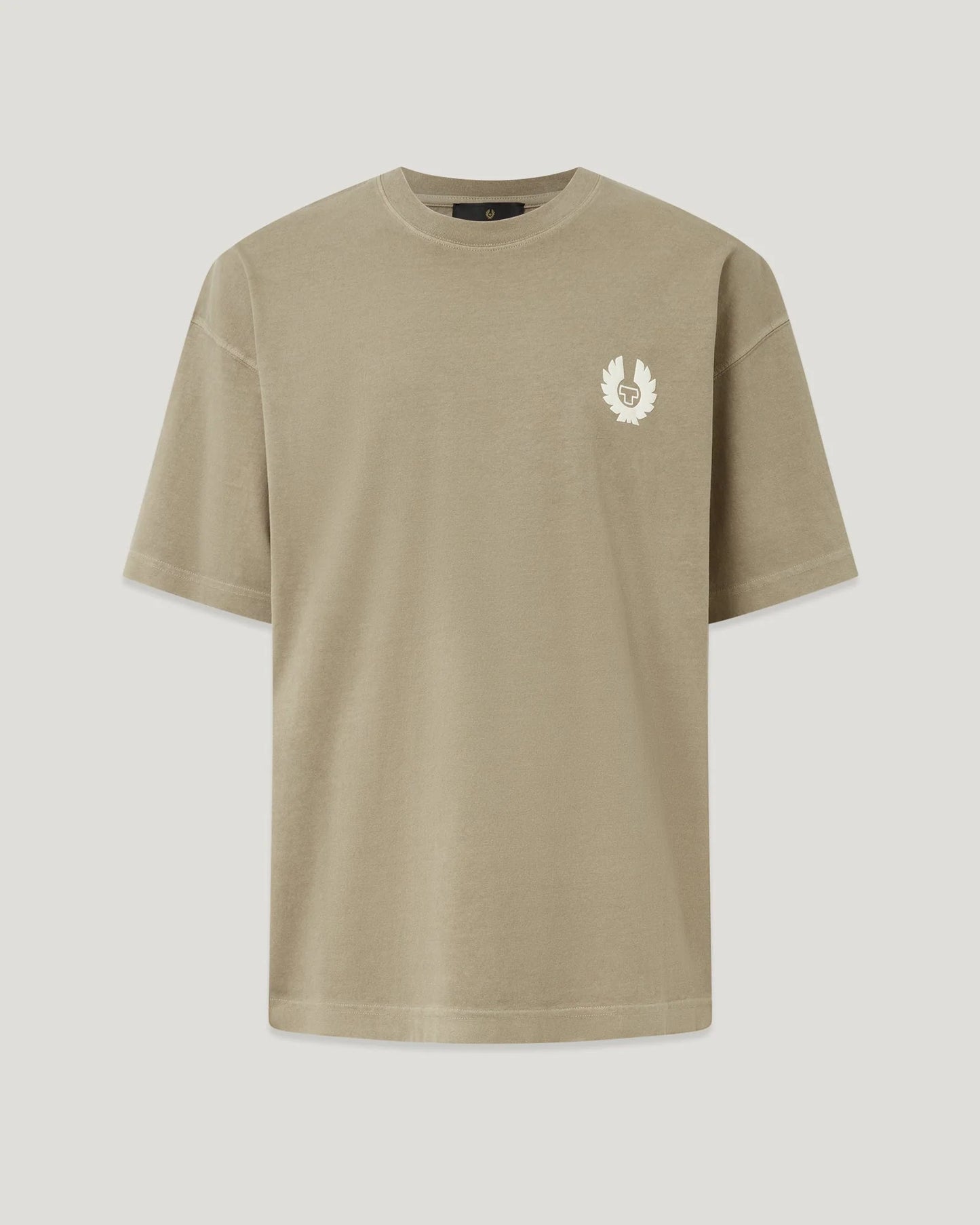 BELSTAFF COMPETITION HEAVY COTTON T-SHIRT DARK SAND 2XL RRP £80 BNWT