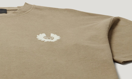 BELSTAFF COMPETITION HEAVY COTTON T-SHIRT DARK SAND 2XL RRP £80 BNWT