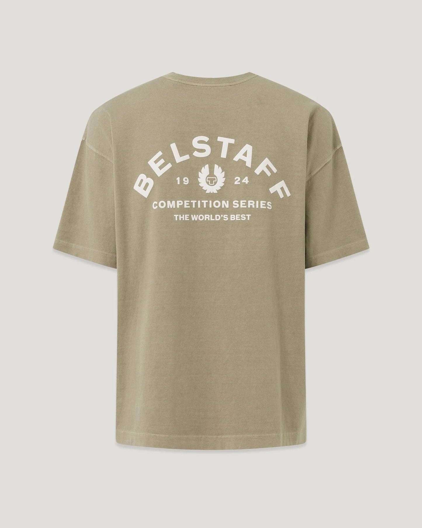 BELSTAFF COMPETITION HEAVY COTTON T-SHIRT DARK SAND 2XL RRP £80 BNWT