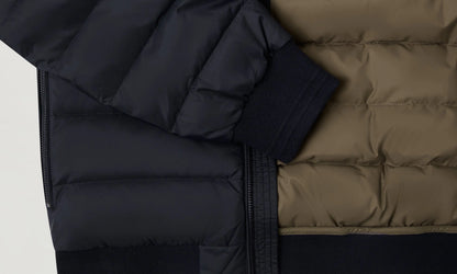 BELSTAFF CONTROL DOWN PUFFA HOODED BOMBER JACKET DARK INK UK54 2XL RRP £350 BNWT