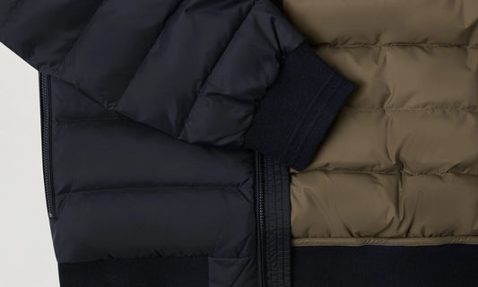 BELSTAFF CONTROL DOWN PUFFA HOODED BOMBER JACKET DARK INK UK54 2XL RRP £350 BNWT
