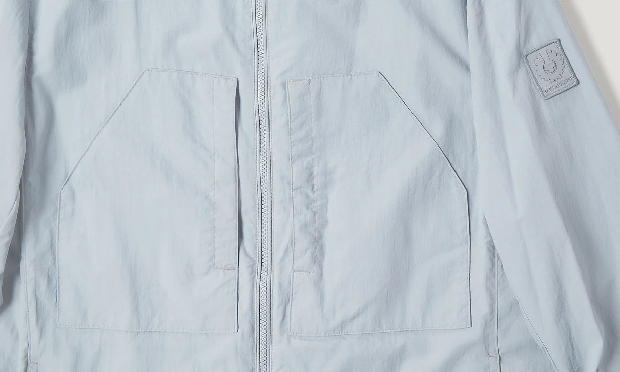 BELSTAFF COVER NYLON SHELL OVERSHIRT QUARRY BLUE RRP £250 BNWT
