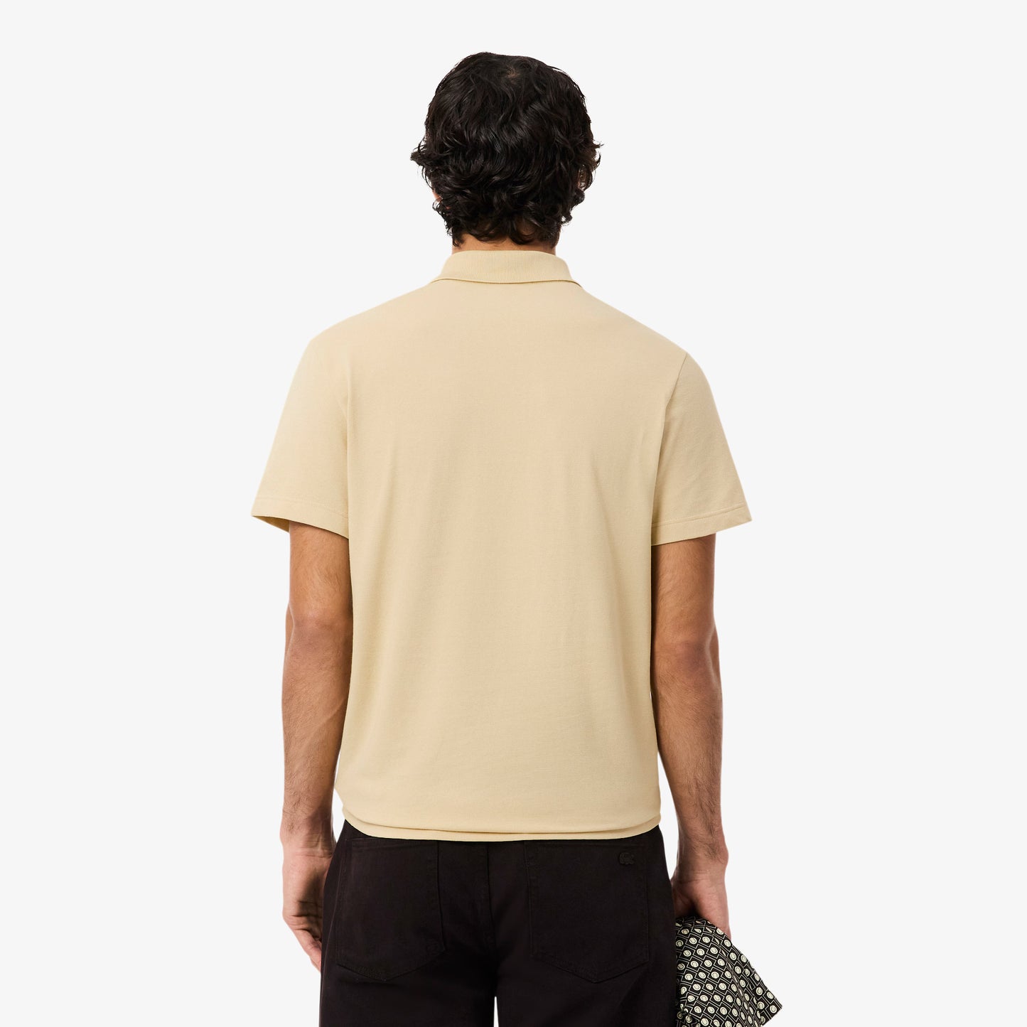 LACOSTE REGULAR FIT COTTON/POLYESTER POLO SHIRT BEIGE RRP £79 BNWT
