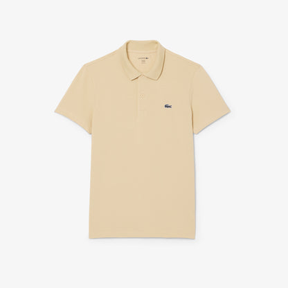 LACOSTE REGULAR FIT COTTON/POLYESTER POLO SHIRT BEIGE RRP £79 BNWT