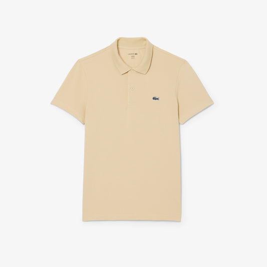 LACOSTE REGULAR FIT COTTON/POLYESTER POLO SHIRT BEIGE RRP £79 BNWT