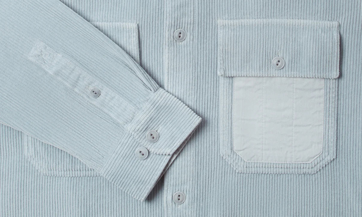 BELSTAFF FALLGATE CORDUROY COTTON SHIRT/OVERSHIRT QUARRY BLUE XL RRP £225 BNWT