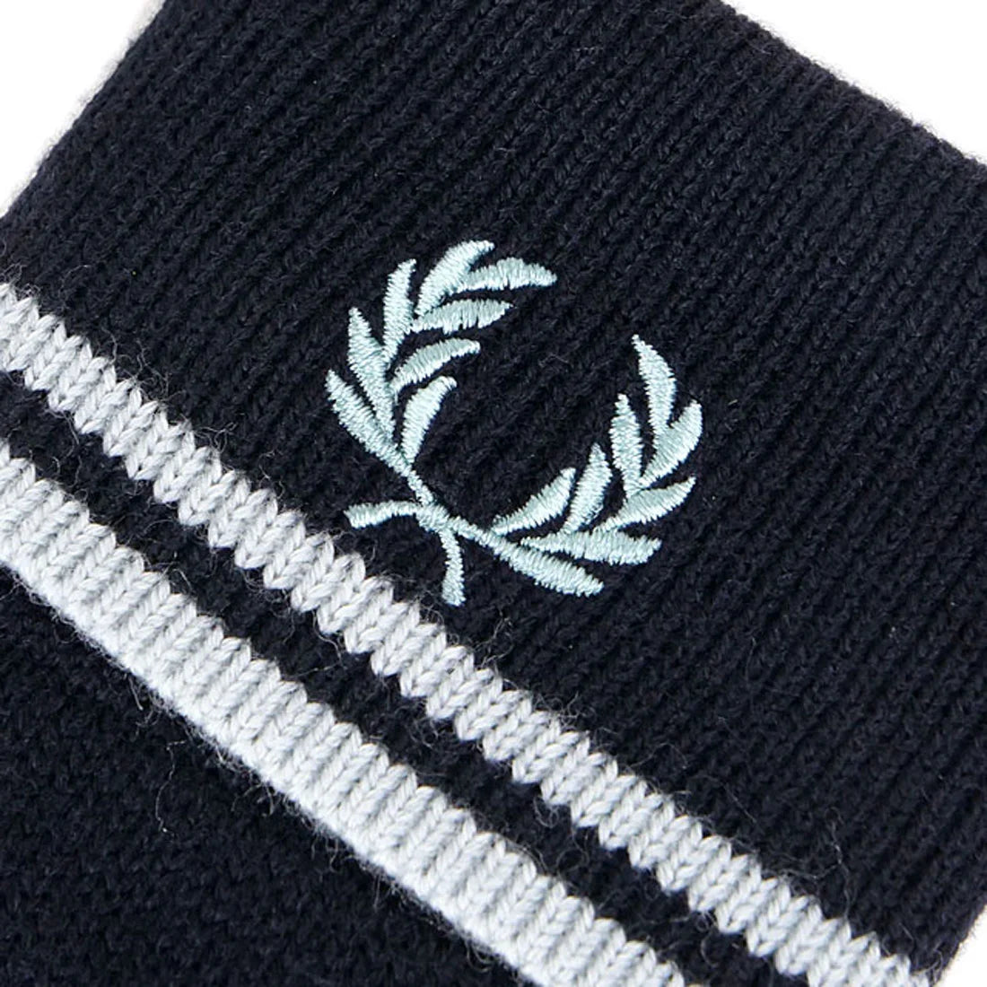 FRED PERRY TWIN TIPPED LOGO MERINO WOOL GLOVES NAVY BLUE RRP £55 BNWT