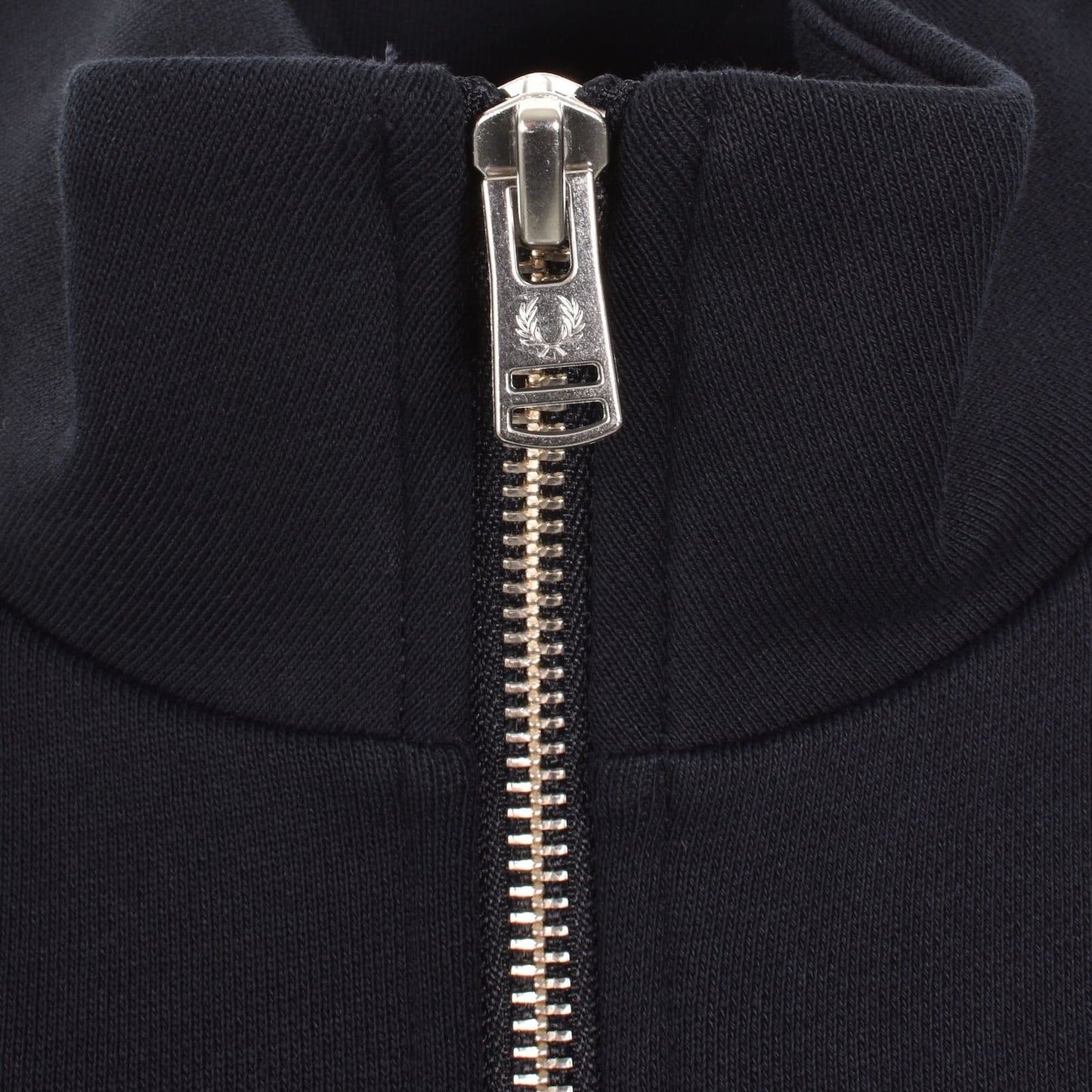 FRED PERRY QUARTER ZIP COTTON FLEECE SWEATSHIRT NAVY BLUE MEDIUM RRP £95 BNWT