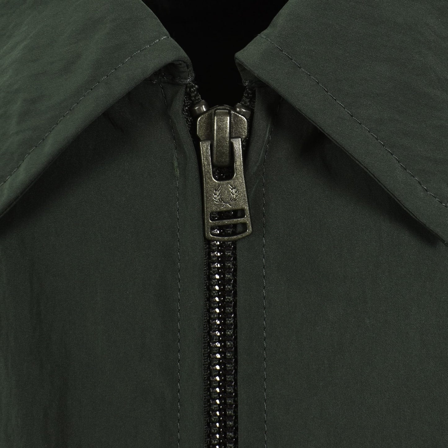 FRED PERRY ZIPPED RIPPLE SHELL OVERSHIRT SHACKET COURT GREEN RRP £140 BNWT