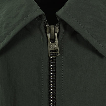 FRED PERRY ZIPPED RIPPLE SHELL OVERSHIRT SHACKET COURT GREEN RRP £140 BNWT