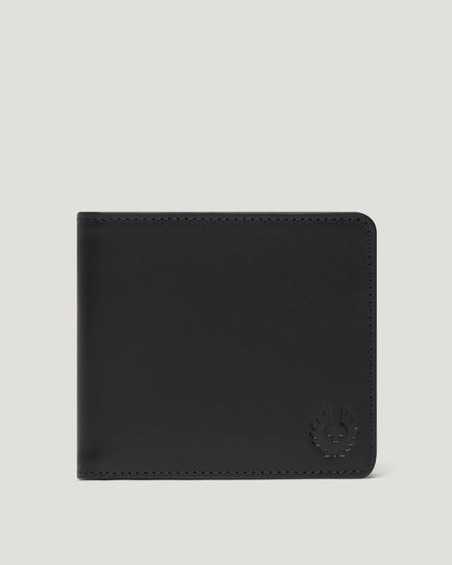 BELSTAFF HANCHURCH ITALIAN LEATHER BIFOLD WALLET BLACK RRP £85 NEW