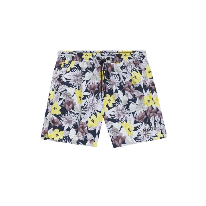 HUGO BY HUGO BOSS CALALA POLYESTER SWIM SHORTS NAVY MEDIUM RRP £69