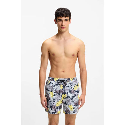 HUGO BY HUGO BOSS CALALA POLYESTER SWIM SHORTS NAVY MEDIUM RRP £69